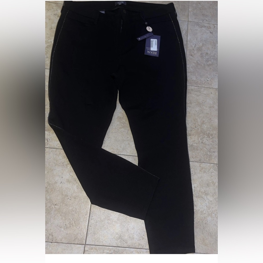NYDJ  Studded Side Seam-embellished  Legging Pants Size 16 $119 MSRP New